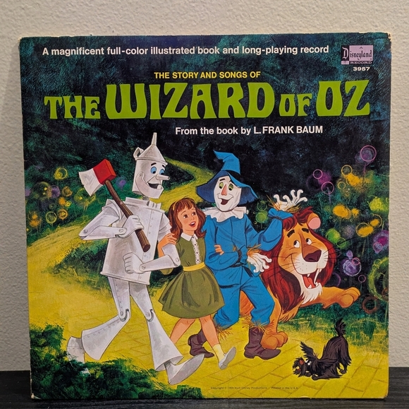 Disney The Wizard of Oz Vinyl - Green, Blue, Silver 1969 - Picture 2 of 11